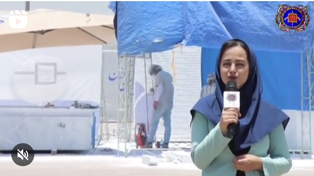 تصویر گزارشی از ششمین روز برگزاری اولین سمپوزیوم بین‌المللی مجسمه‌سازی سیرجان