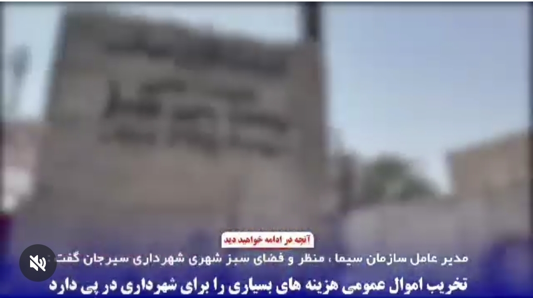 تصویر تخریب اموال عمومی هزینه‌های بسیاری را برای شهرداری سیرجان در پی دارد